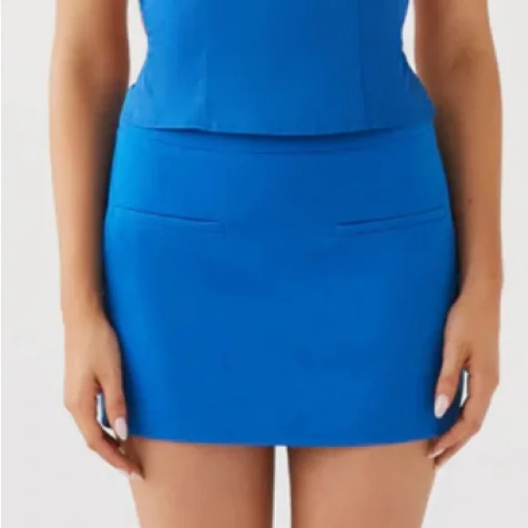 NWT Peppermayo Exclusive - Sarah Mini Skirt - Cobalt - Picture 2 of 7